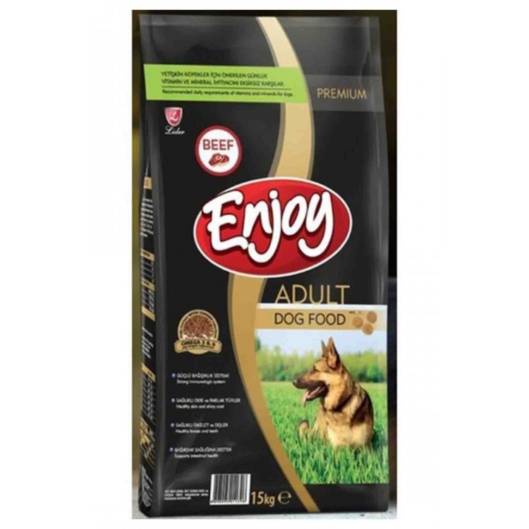 Enjoy Biftekli Yetişkin Köpek Maması 15kg