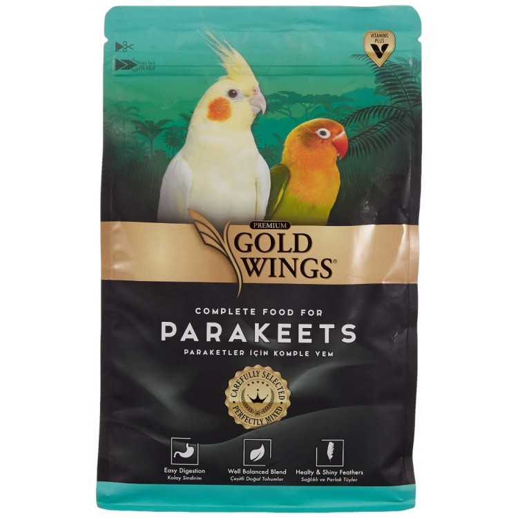 Gold Wings Premium Paraket Yemi 1 Kg