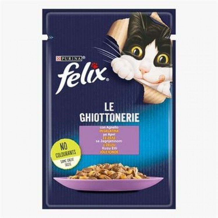 Felix Sensations Taze Jöle İçerisinde Kuzu Etli Yetişkin 85 GR