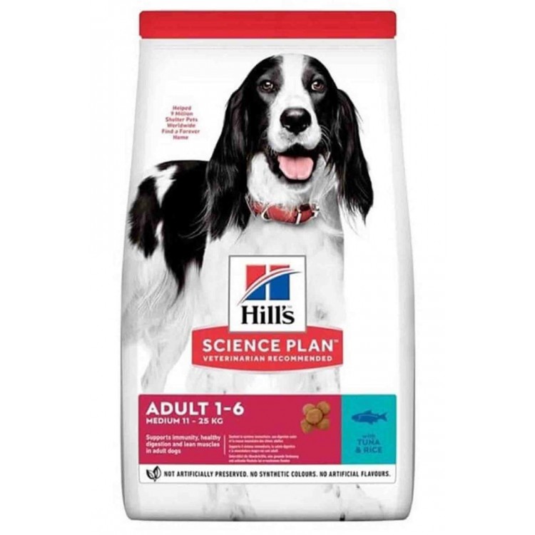 Hills Ton Balığı ve Pirinçli Orta Irk Yetişkin Köpek Maması 12kg