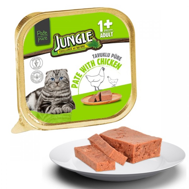 Jungle Kedi 100g Tavuklu Ezme/Pate Mama