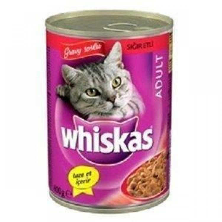 Whiskas Biftekli Yetişkin Konserve Kedi Maması 400gr