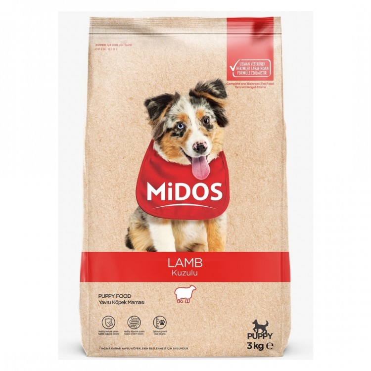 Midos Kuzulu Yavru Köpek Maması 3 kg