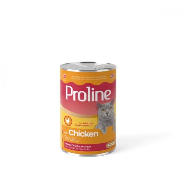 Proline Sos İçinde Parça Tavuk Etli Yetişkin Kedi Konservesi 400gr