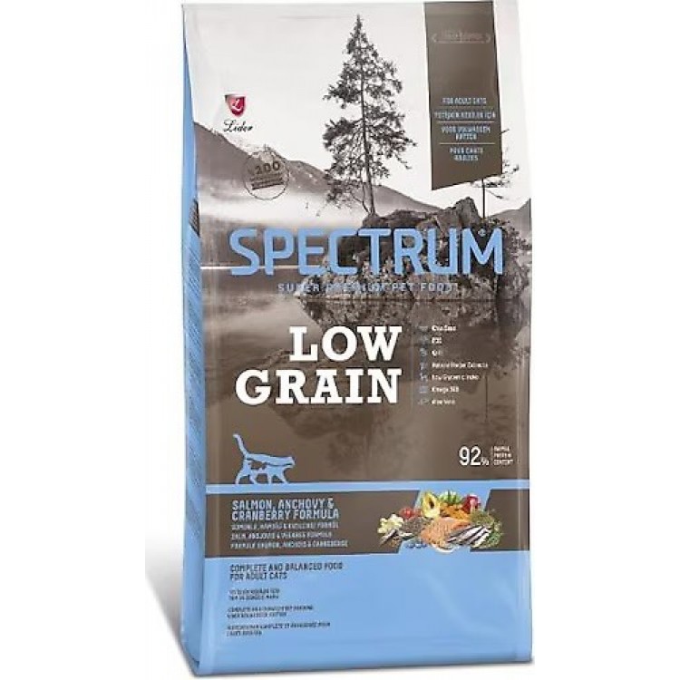 Spectrum Low Grain Somonlu ve Hamsili 12 kg Yetişkin Kedi Maması