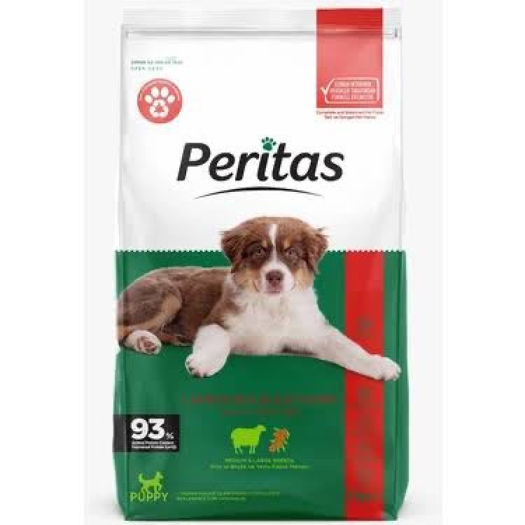 Peritas Kuzu Etli Orta ve Büyük Irk Yavru Köpek Maması (Sağlıklı Büyüme) 15 Kg