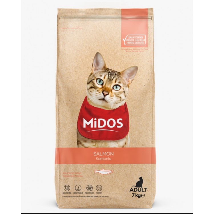 Midos Sensitive Somonlu Yetişkin Kedi Maması 15kg