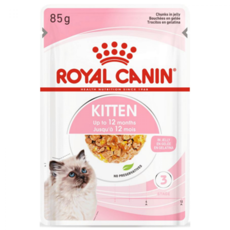 Royal Canin Kitten Jelly Pouch Yavru Kedi Yaş Maması 85 Gr