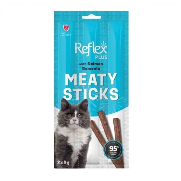 Reflex Plus Somonlu Stick Yetişkin Kedi Ödül Maması